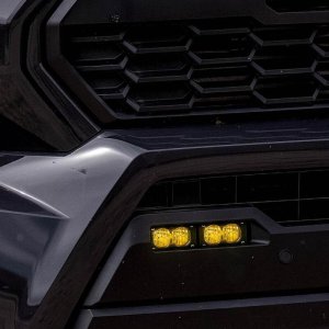 Toyota Tacoma Fog Light Pocket Kit - Baja Designs - S2 Sport Dual - Amber - `24-`27
